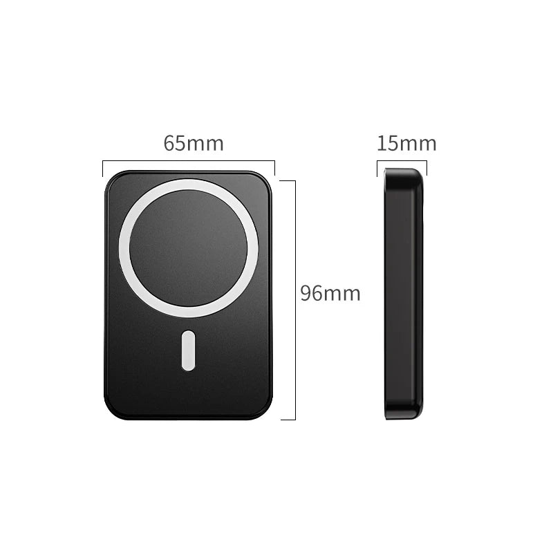 10000Mah Magsafe Power Bank Magnetic Wireless Charger Powerbank with Stand for Iphone 16 15 Samsung Huawei Xiaomi Mini Poverbank